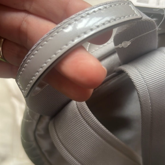 NWT Kate Spade Sam Icon quilted metallic grey back pack. Dust bag included - Picture 10 of 11